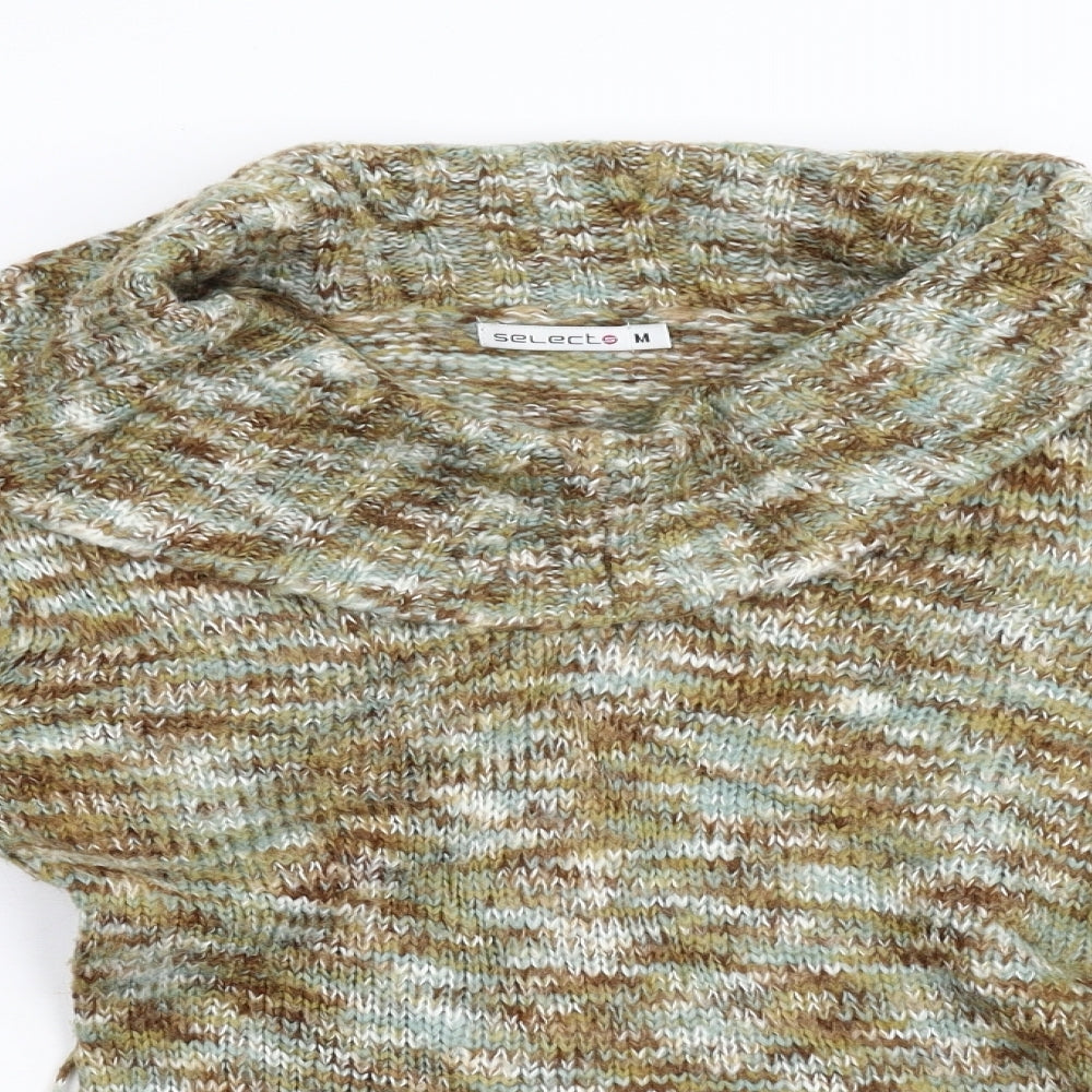 Womens UK Size M Select Green Pullover Jumper