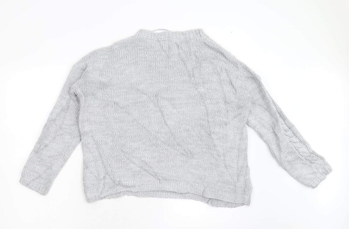 Primark Womens Grey  Knit Pullover Jumper Size M