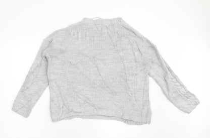 Primark Womens Grey  Knit Pullover Jumper Size M