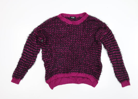 George Womens Pink  Knit Pullover Jumper Size 10