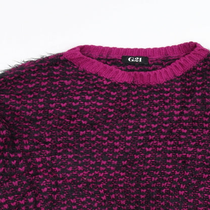George Womens Pink  Knit Pullover Jumper Size 10