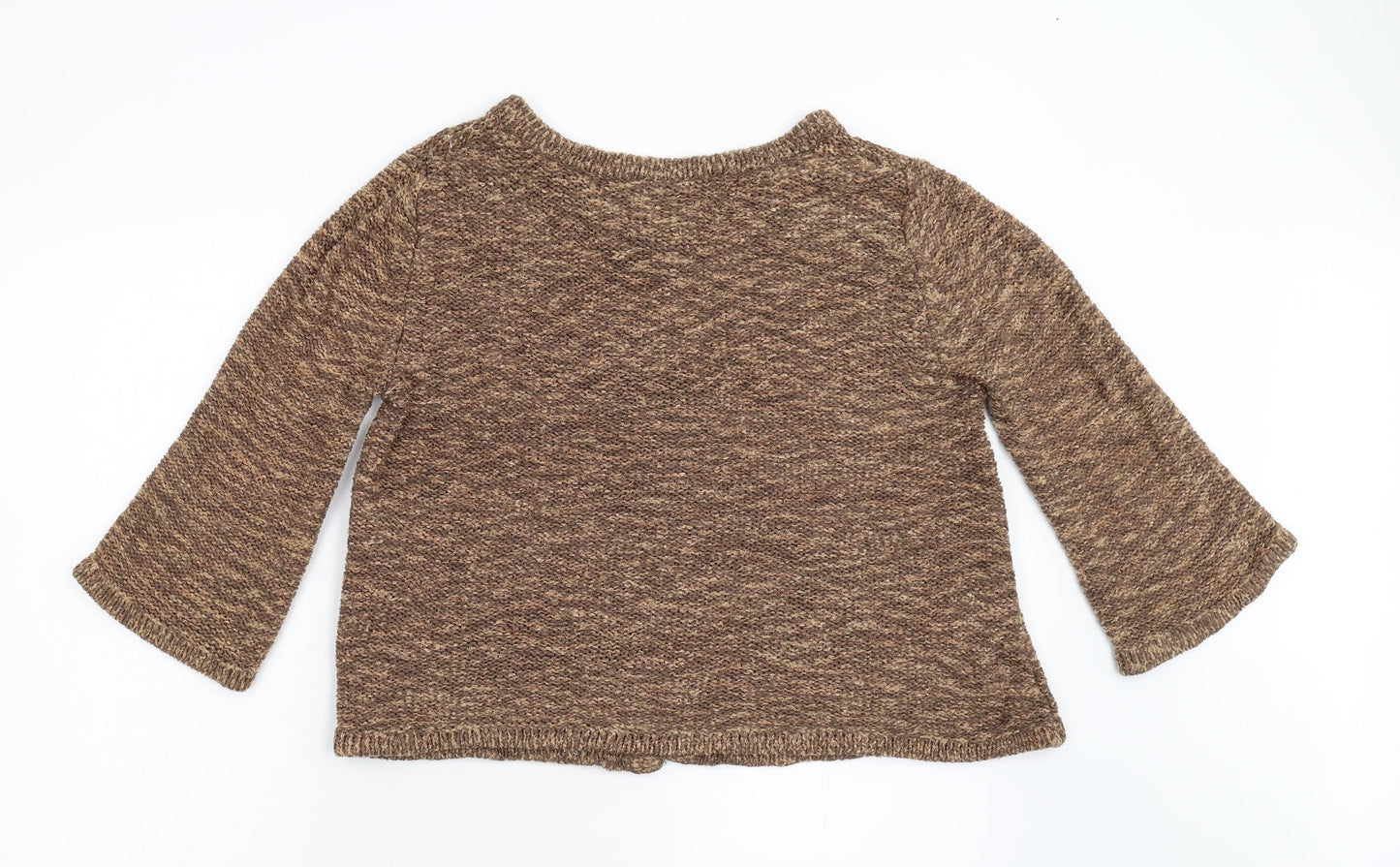 TU Womens Brown  Knit Cardigan Jumper Size 12