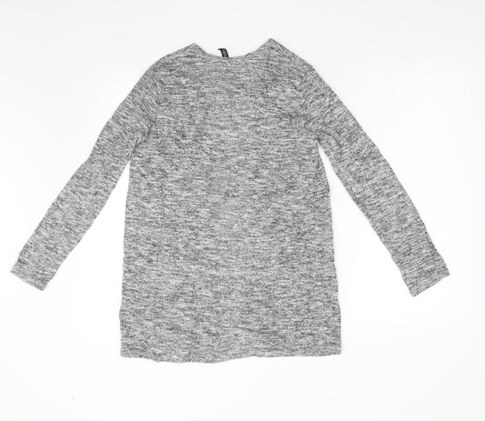 Womens UK Size XS Divided Grey Cardigan Jumper