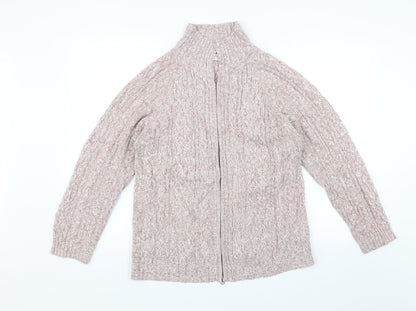 Donna Lewis Womens Pink   Full Zip Jumper Size L