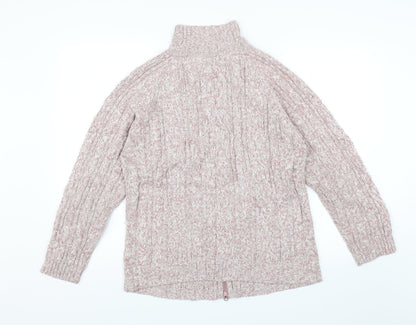 Donna Lewis Womens Pink   Full Zip Jumper Size L