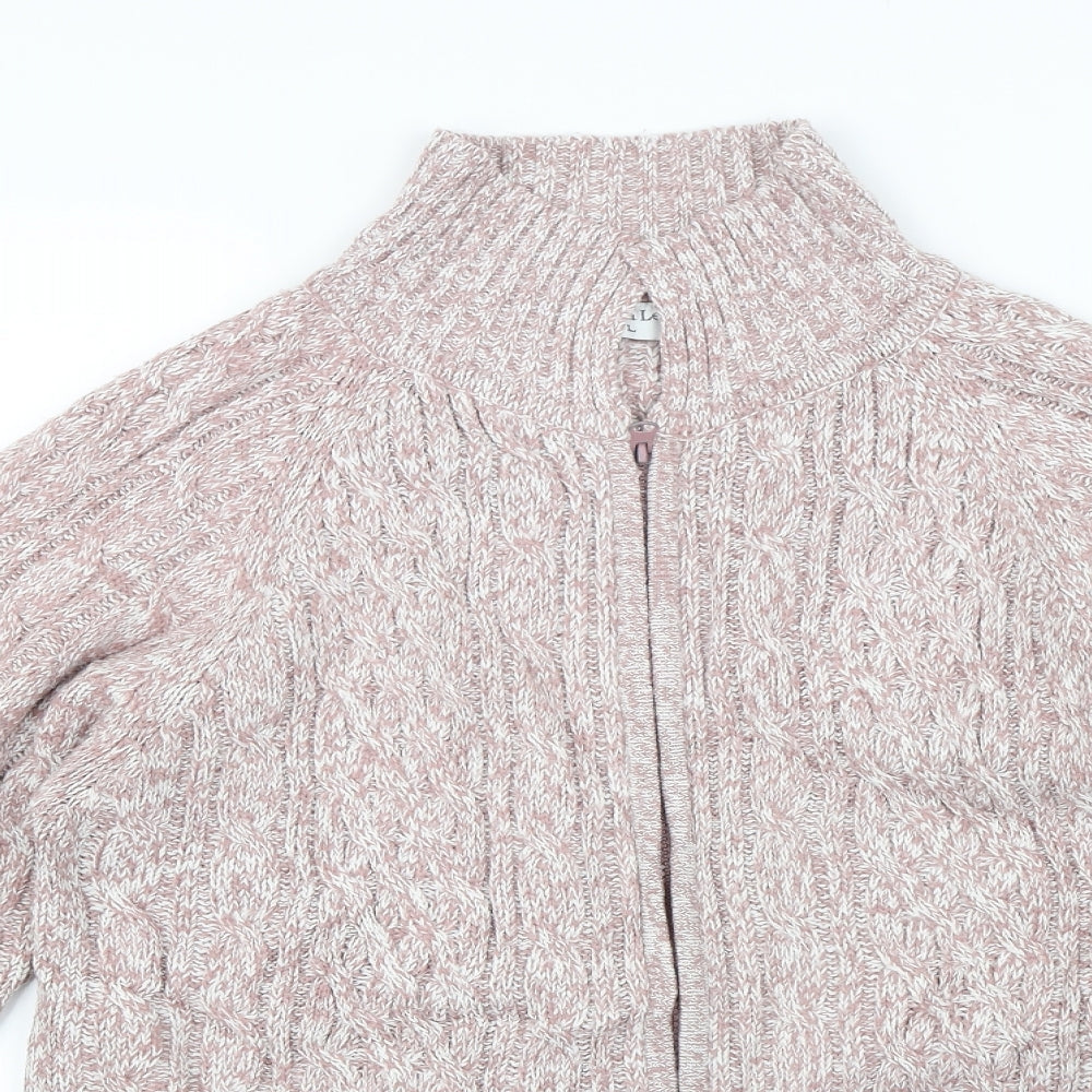 Donna Lewis Womens Pink   Full Zip Jumper Size L