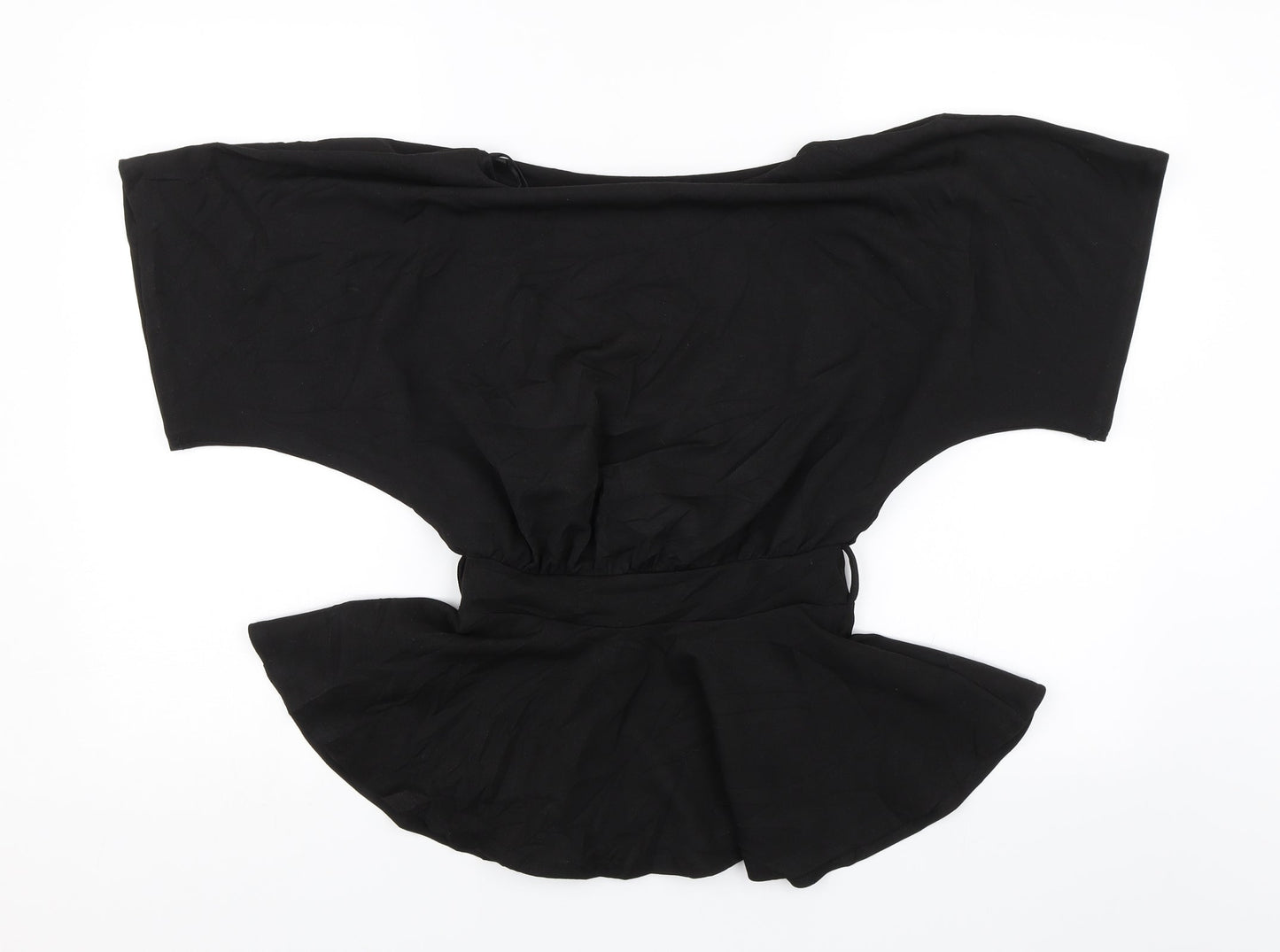 Womens UK Size 8 New Look Black Basic Blouse
