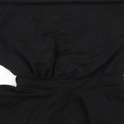 Womens UK Size 8 New Look Black Basic Blouse