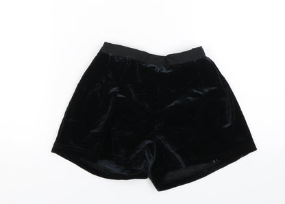 M&S Girls Black   Sailor Shorts Size 8-9 Years