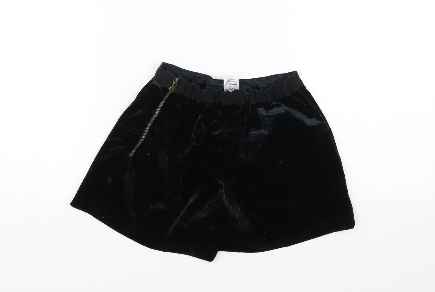 M&S Girls Black   Sailor Shorts Size 8-9 Years