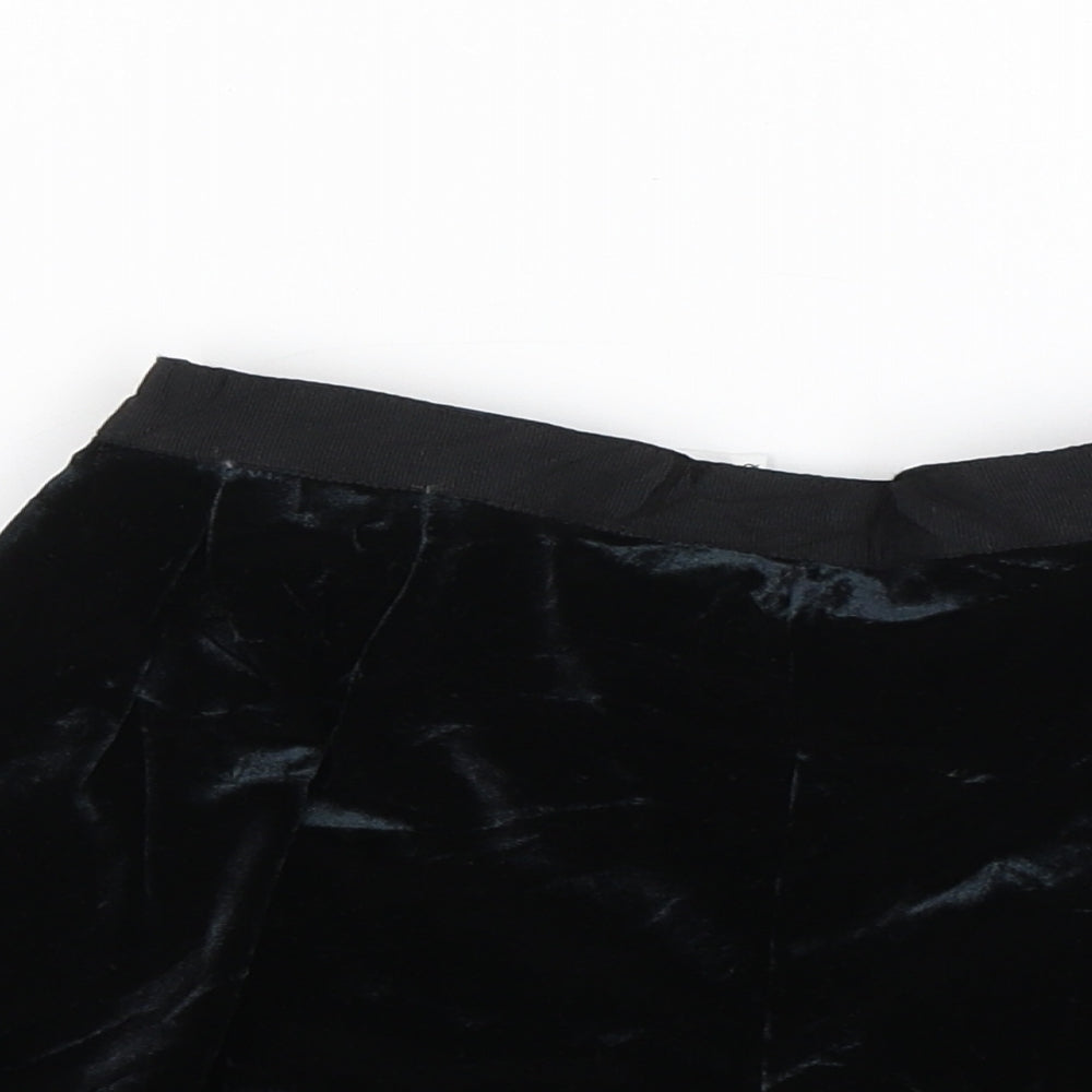 M&S Girls Black   Sailor Shorts Size 8-9 Years