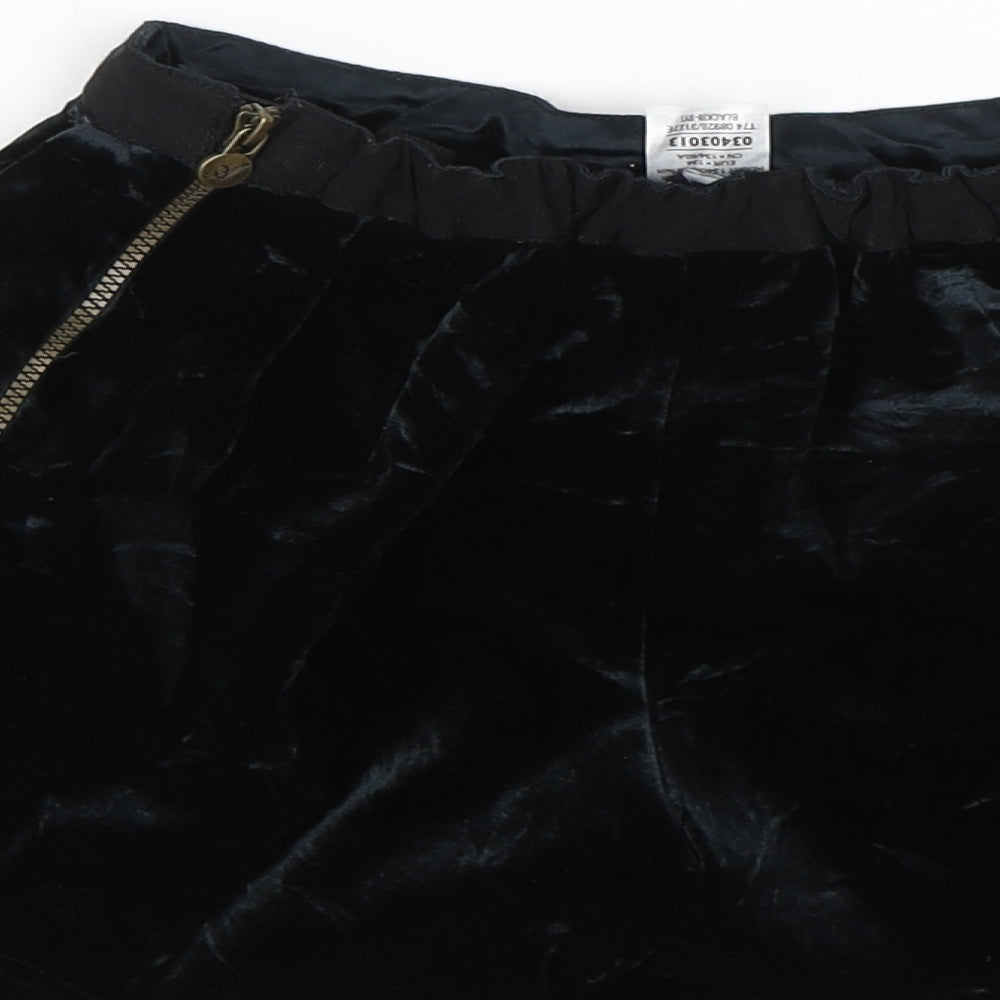 M&S Girls Black   Sailor Shorts Size 8-9 Years