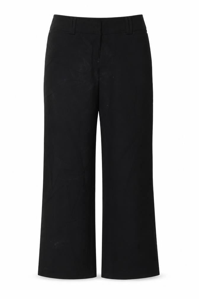 Womens UK Size 8 Topshop Regular Fit Dress Pants Black Trousers