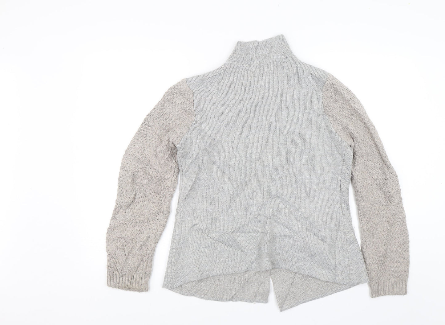 Mida Womens Grey   Cardigan Jumper Size L