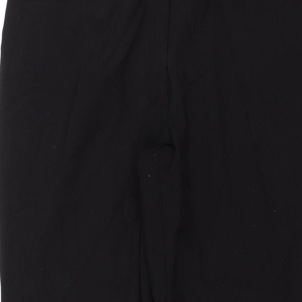 Womens UK Size 12 Papaya Regular Fit Dress Pants Black Trousers