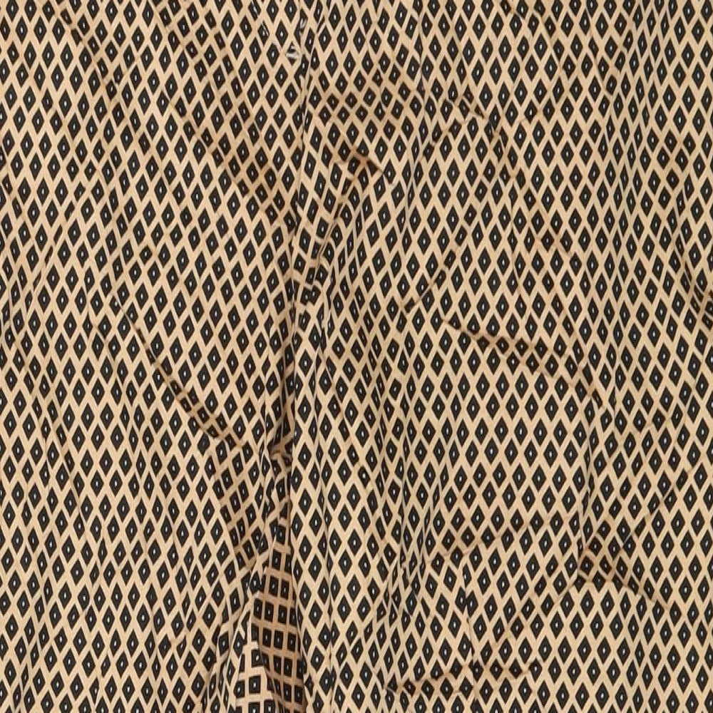 Womens UK Size 12 M&S Regular Fit  Gold Trousers