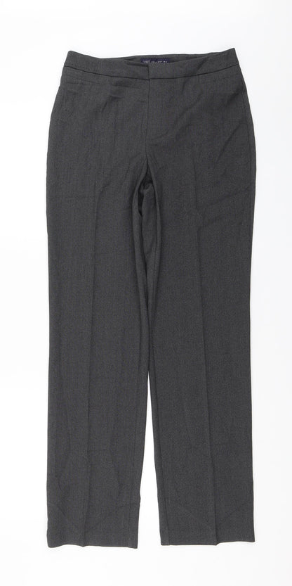 M&S Womens Grey   Dress Pants Trousers Size 8 L28 in