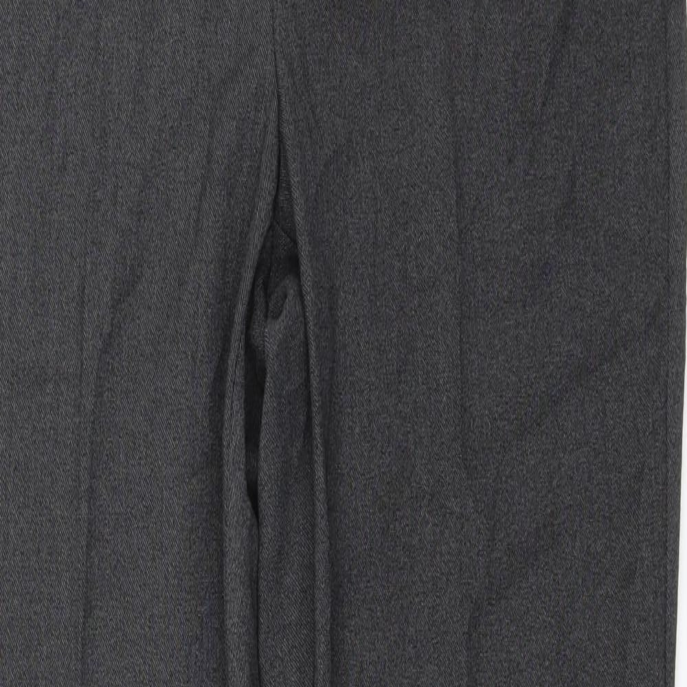 M&S Womens Grey   Dress Pants Trousers Size 8 L28 in