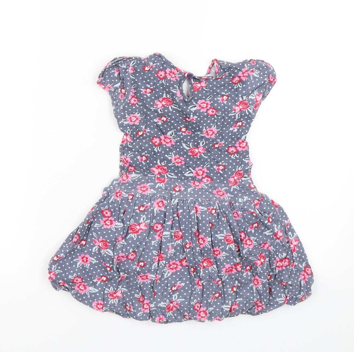 Evie Angel Girls Blue Floral  Shift  Size 3-4 Years