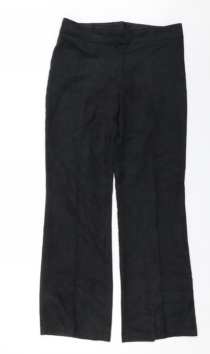 Womens UK Size 12 Marks and Spencer Regular Fit Dress Pants Black Trousers