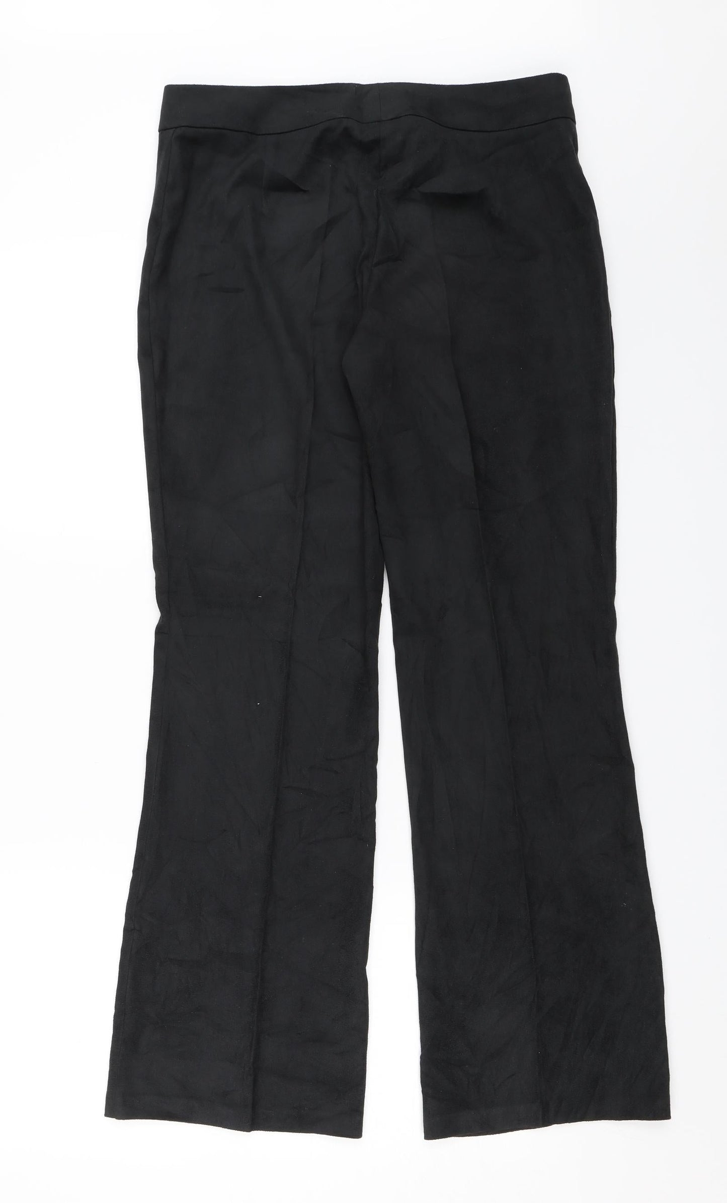 Womens UK Size 12 Marks and Spencer Regular Fit Dress Pants Black Trousers