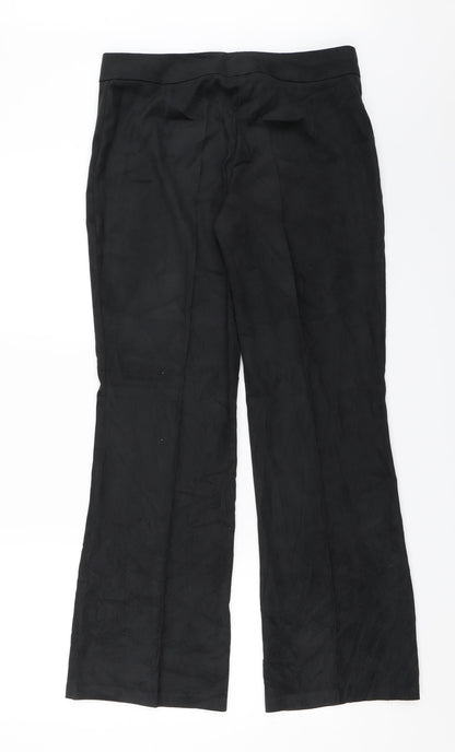 Womens UK Size 12 Marks and Spencer Regular Fit Dress Pants Black Trousers