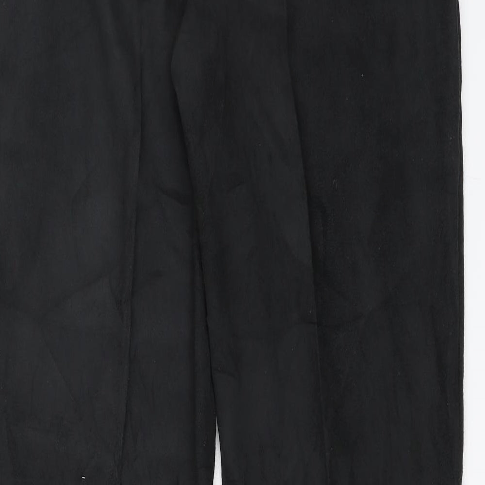 Womens UK Size 12 Marks and Spencer Regular Fit Dress Pants Black Trousers
