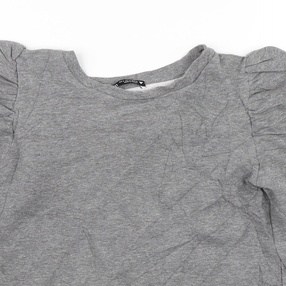 Womens UK Size S Zara Grey Pullover Jumper