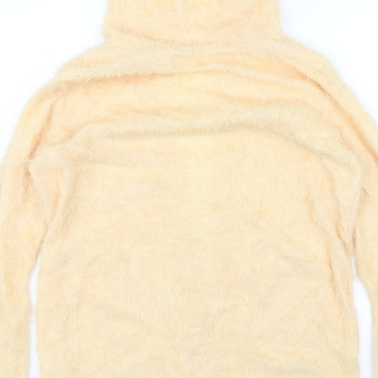 Womens UK Size S Preworn Orange Shrug Jumper