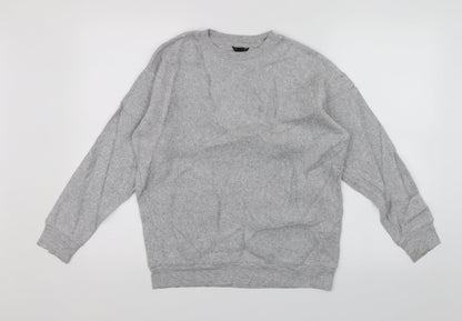 Womens UK Size 6 Topshop Grey Pullover Jumper