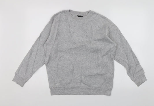 Womens UK Size 6 Topshop Grey Pullover Jumper