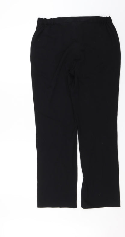 M&S Womens Black   Dress Pants Trousers Size 12 L27 in