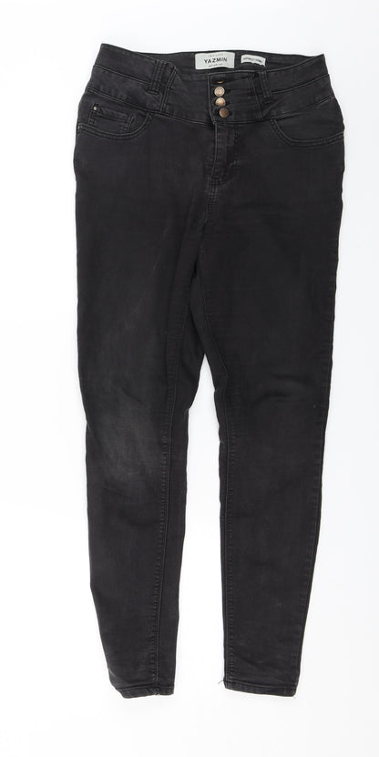 New Look Womens Black  Denim Skinny Jeans Size 12 L26 in
