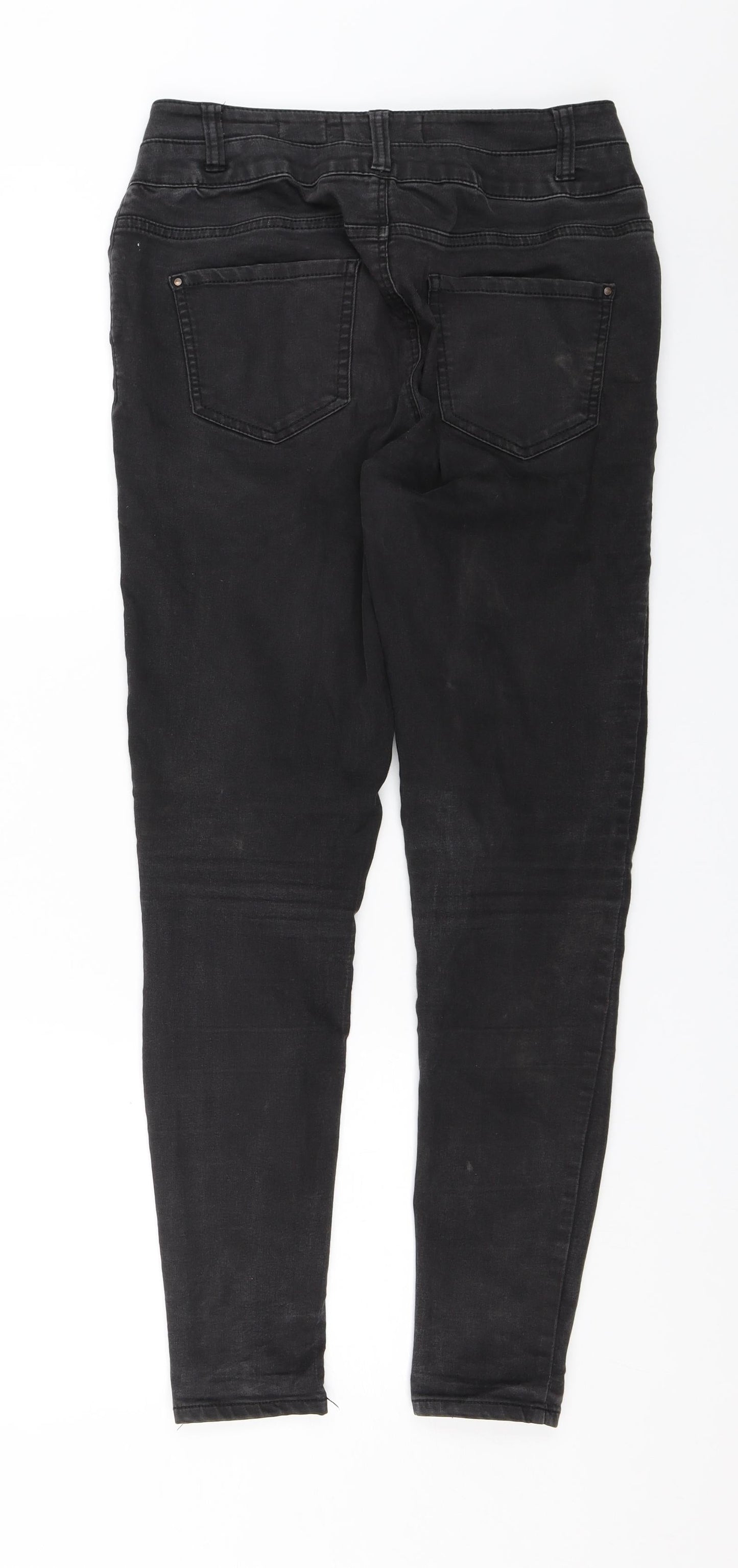 New Look Womens Black  Denim Skinny Jeans Size 12 L26 in