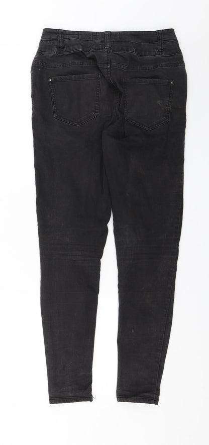 New Look Womens Black  Denim Skinny Jeans Size 12 L26 in