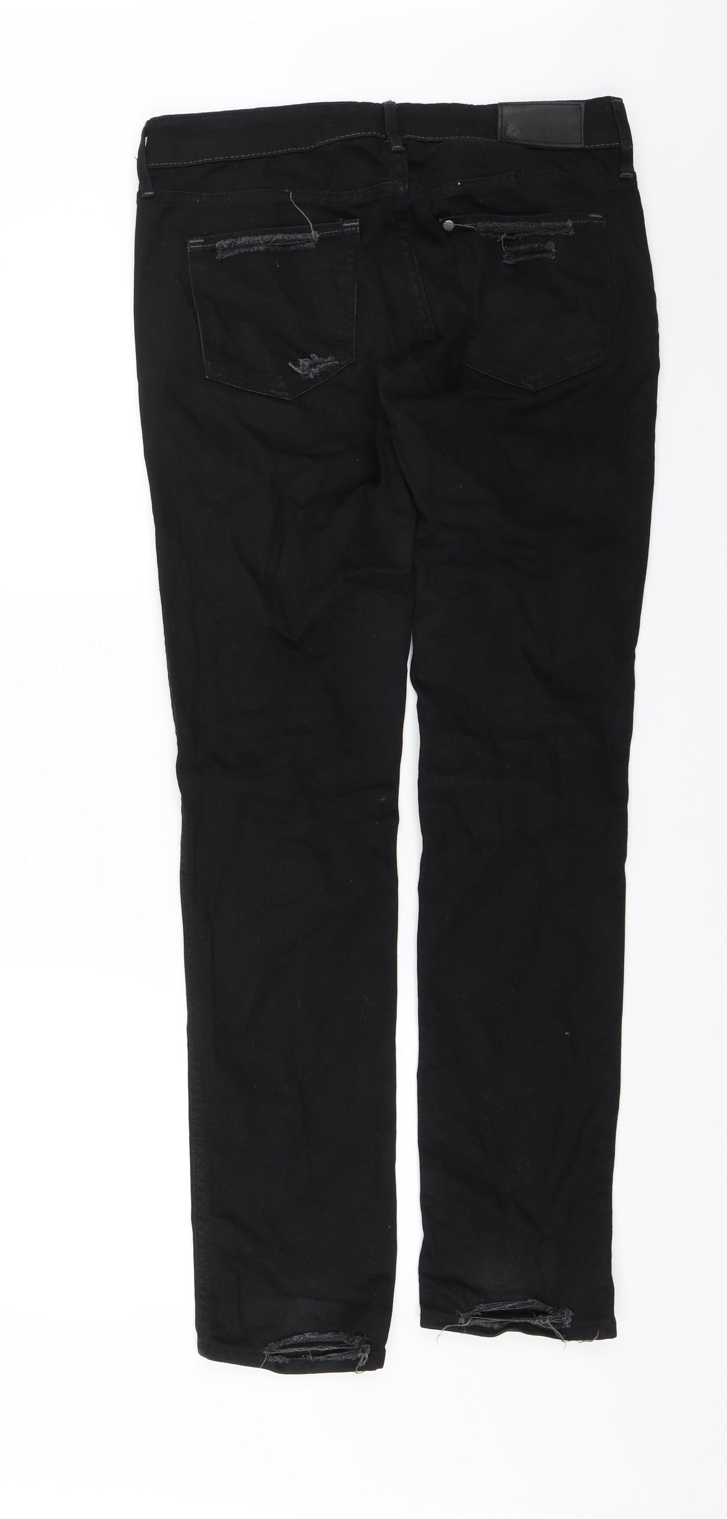 Fit Squin Womens Black  Denim Skinny Jeans Size 30 in L30 in