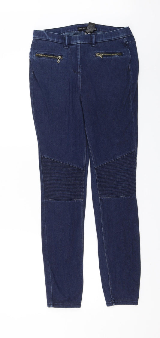 NEXT Womens Blue  Denim Skinny Jeans Size 10 L27 in