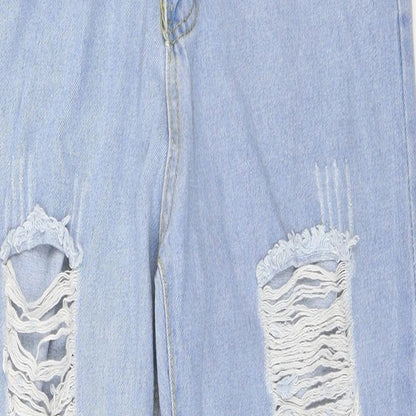 SheIn Womens Blue  Denim Straight Jeans Size S L25 in