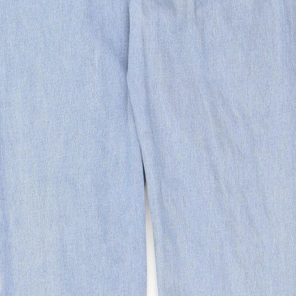 SheIn Womens Blue  Denim Straight Jeans Size S L25 in