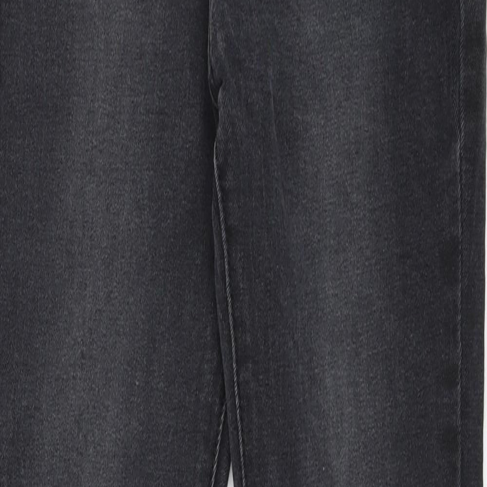 Womens UK Size 8 By Sasha Regular Fit Skinny Black Jeans