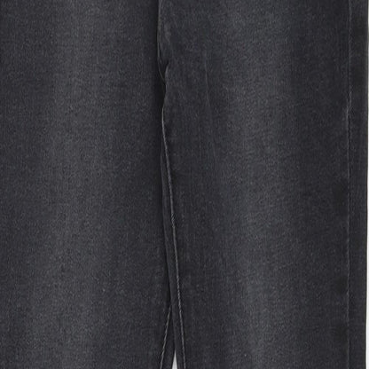 Womens UK Size 8 By Sasha Regular Fit Skinny Black Jeans