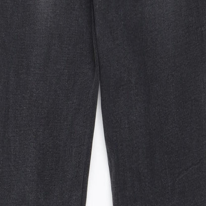 Womens UK Size 8 By Sasha Regular Fit Skinny Black Jeans