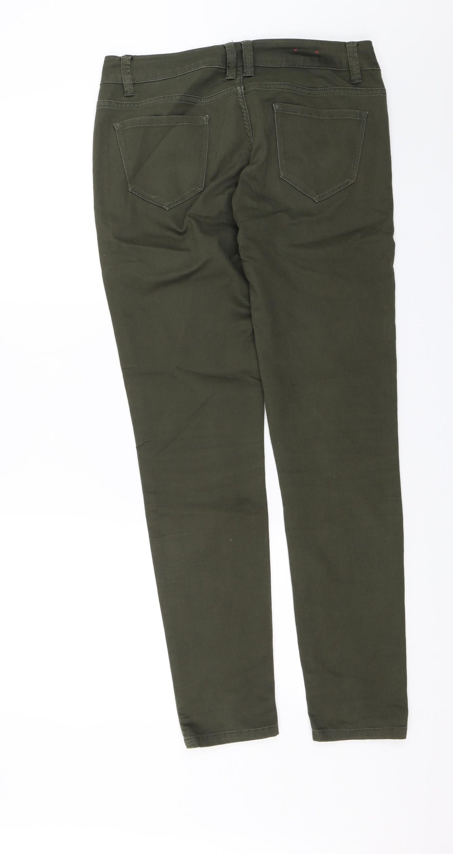 Womens UK Size 12 Yes Yes Regular Fit Skinny Green Jeans