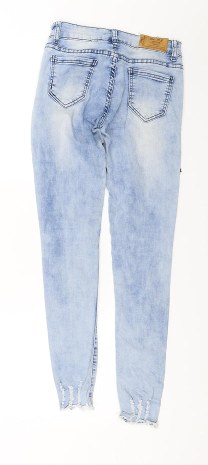 Womens UK Size 8 MISS RJ Regular Fit Skinny Blue Jeans