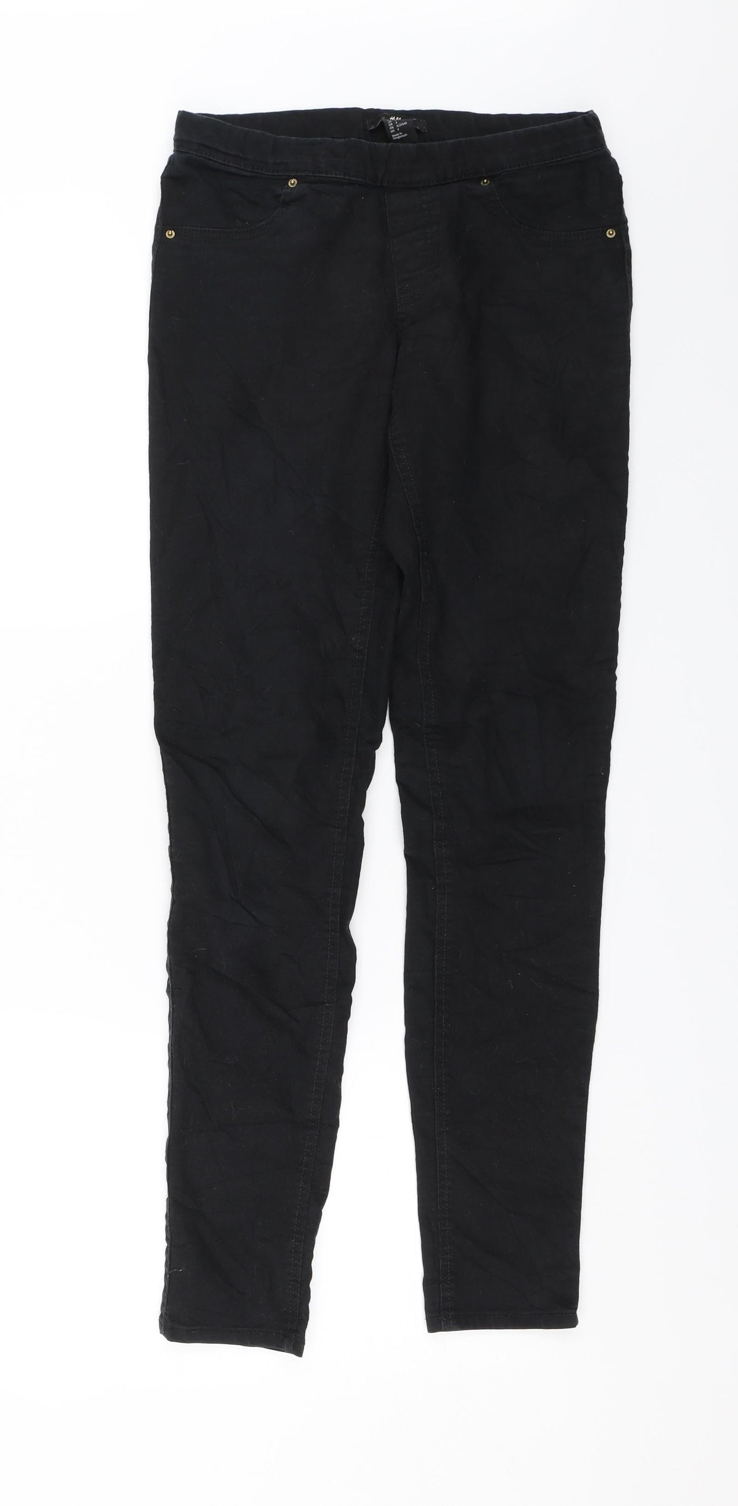Womens UK Size 6 H&M Regular Fit Jegging Black Jeans