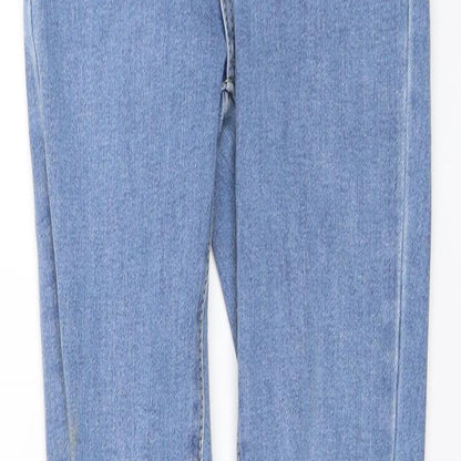 PRETTYLITTLETHING Womens Blue  Denim Skinny Jeans Size 4 L27 in