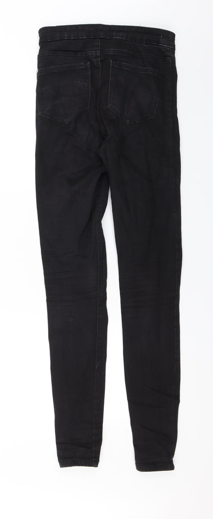 Denim & Co. Womens Black   Skinny Jeans Size 10 L30 in