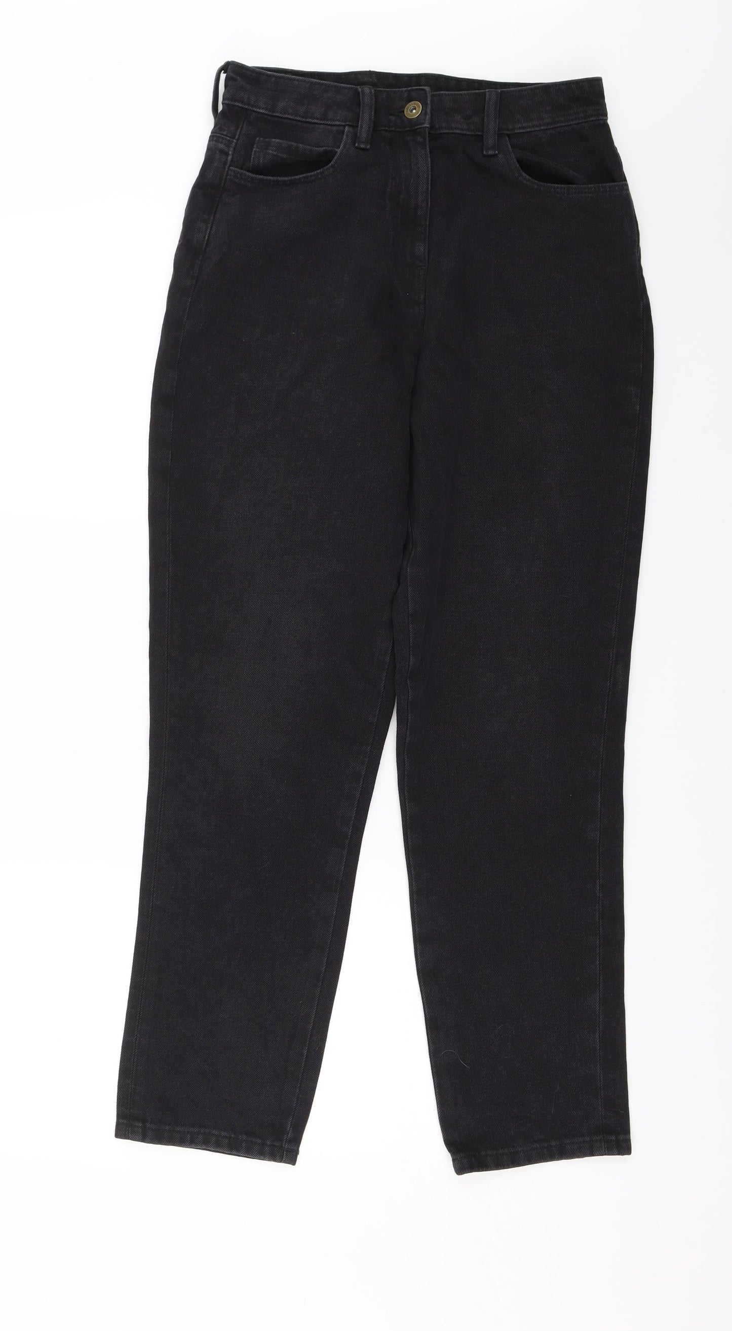 COLLUSION Womens Black  Denim Mom Jeans Size 28 in L27 in