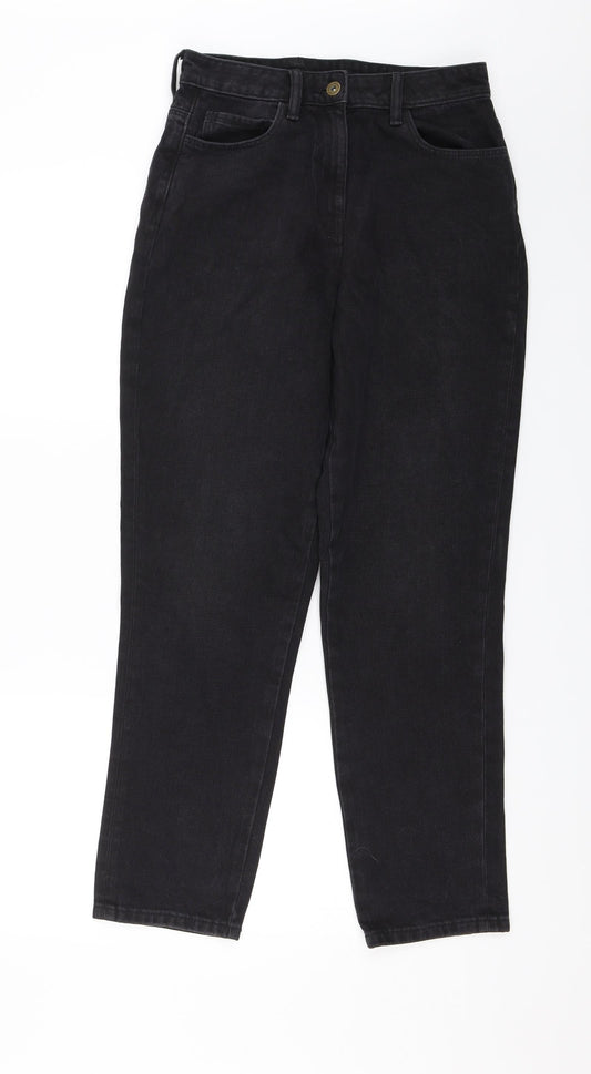 COLLUSION Womens Black  Denim Mom Jeans Size 28 in L27 in