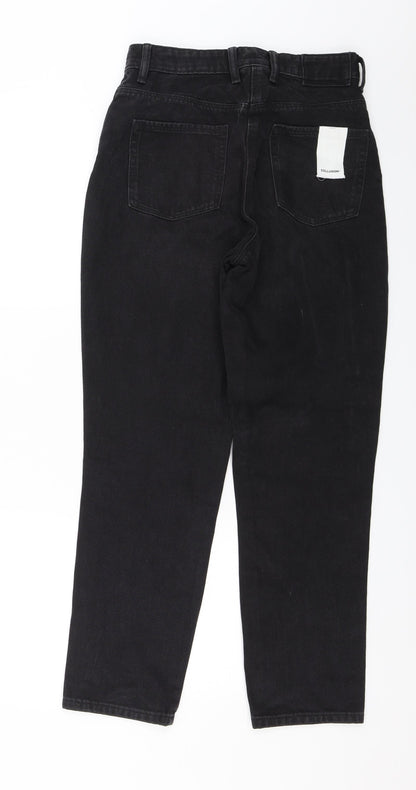 COLLUSION Womens Black  Denim Mom Jeans Size 28 in L27 in